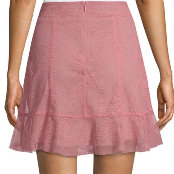 For Love & Lemons pink lace skirt Size large fits Medium - Picture 2 of 7